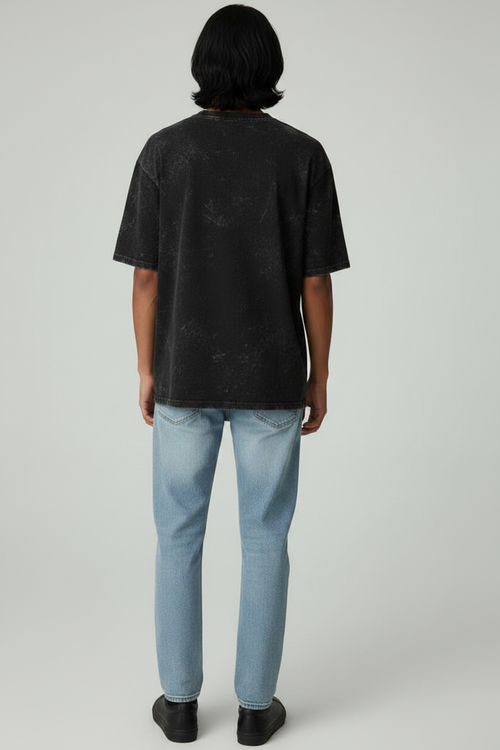 Unisex Acid Washed Oversized Tee